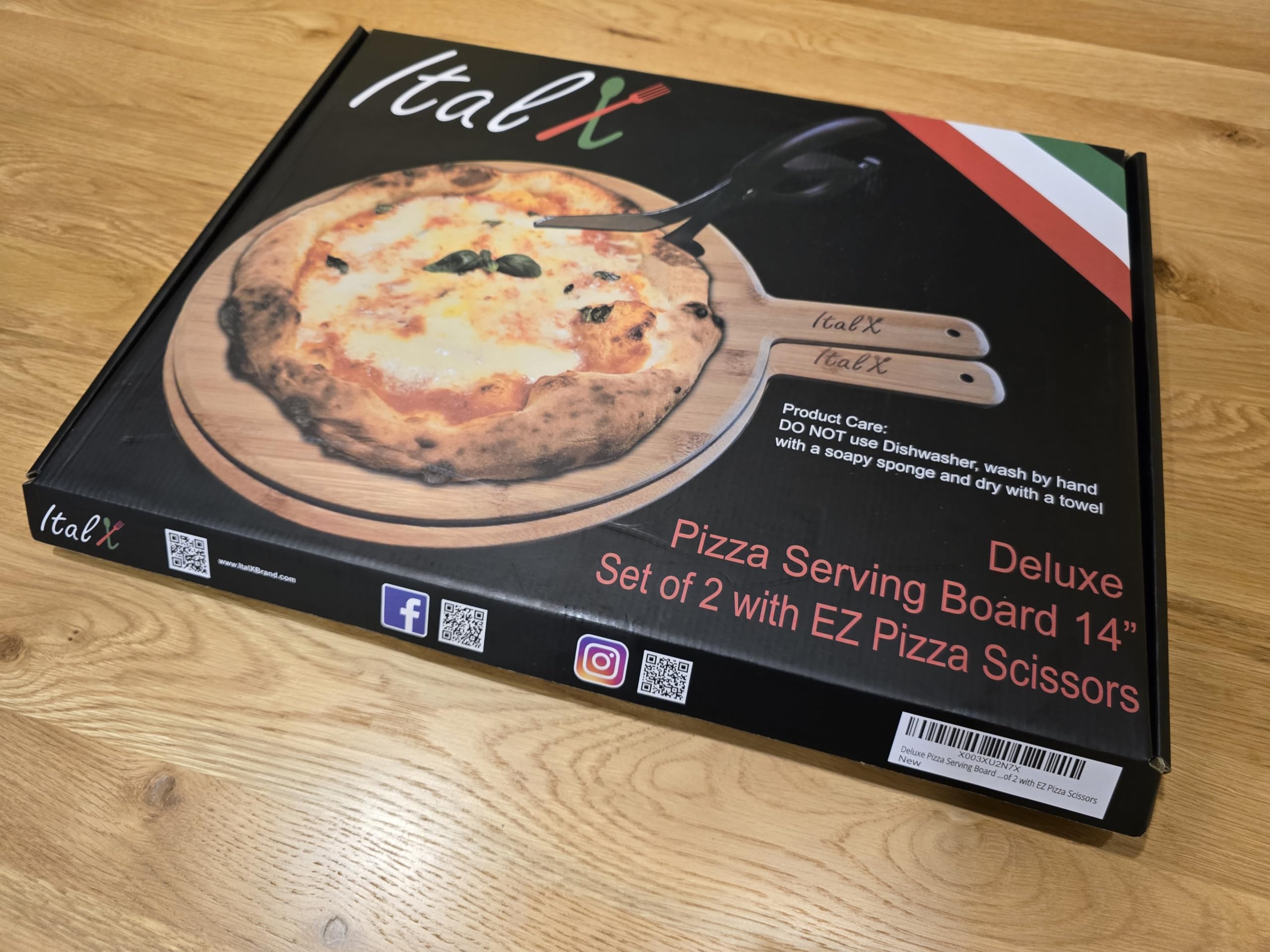 Amazon | ITALX デラックスピザサービングボード 14インチ - 2個セット