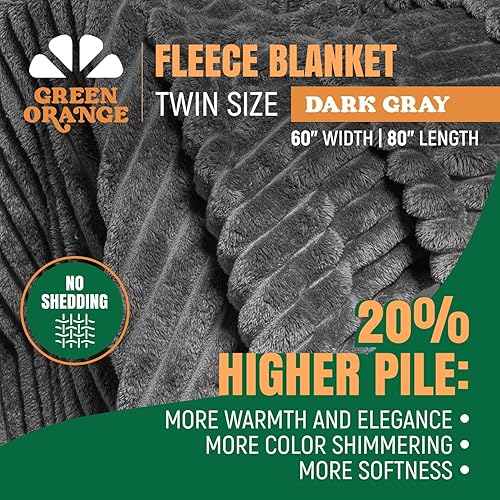 Miniatura 9 de GO - Manta de vellón tamaño King, 270GSM, cálida, cómoda, súper suave y afelpada para la cama, el sofá o el sillón, manta mullida, ligera y