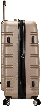 Rockland Melbourne Hardside 3 Piece Expandable Spinner Wheel Luggage Set, (20/24/28), Champagne