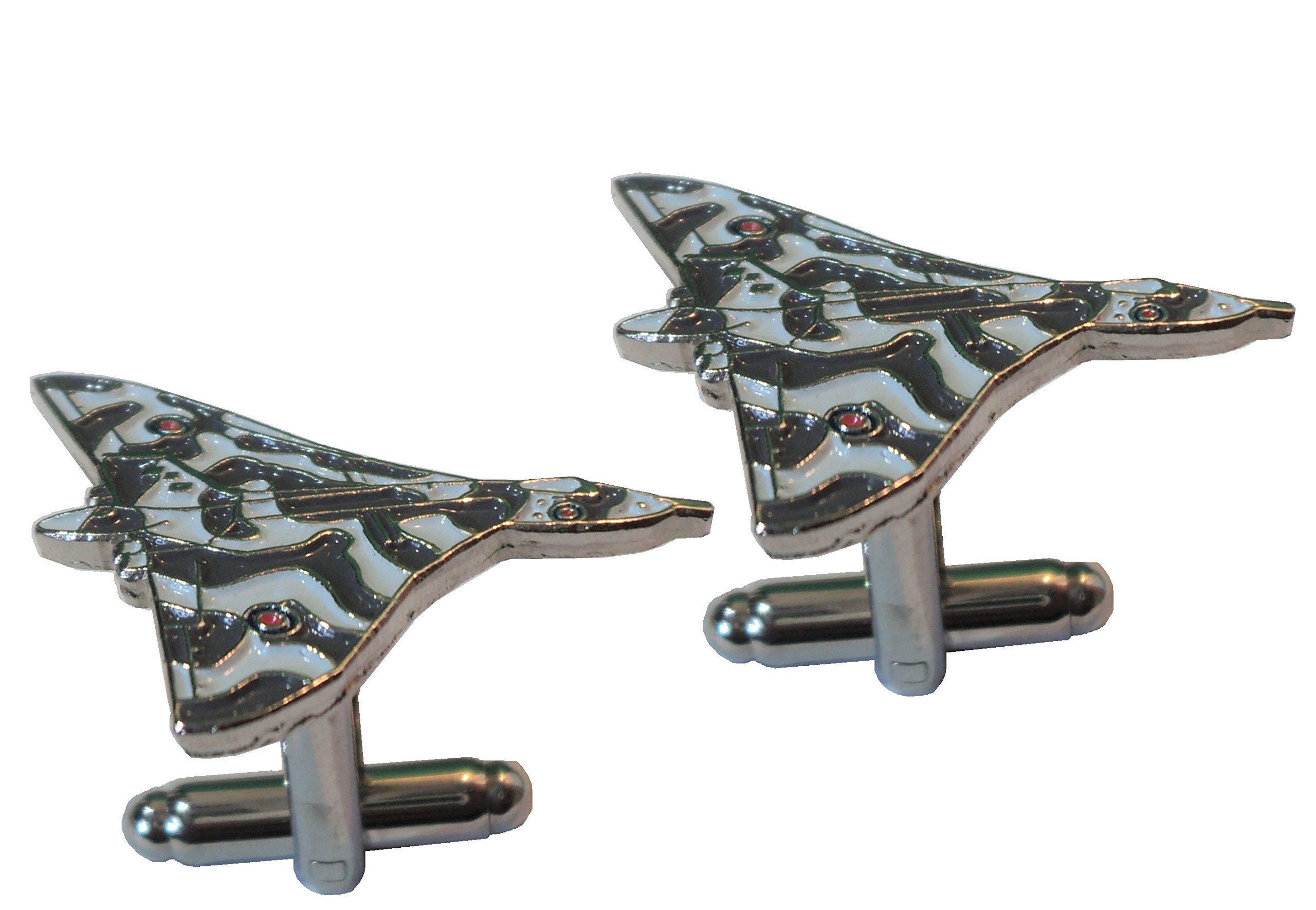 Falklands/Cold War Avro Vulcan RAF Jet Bomber Military Metal Aircraft Cufflinks