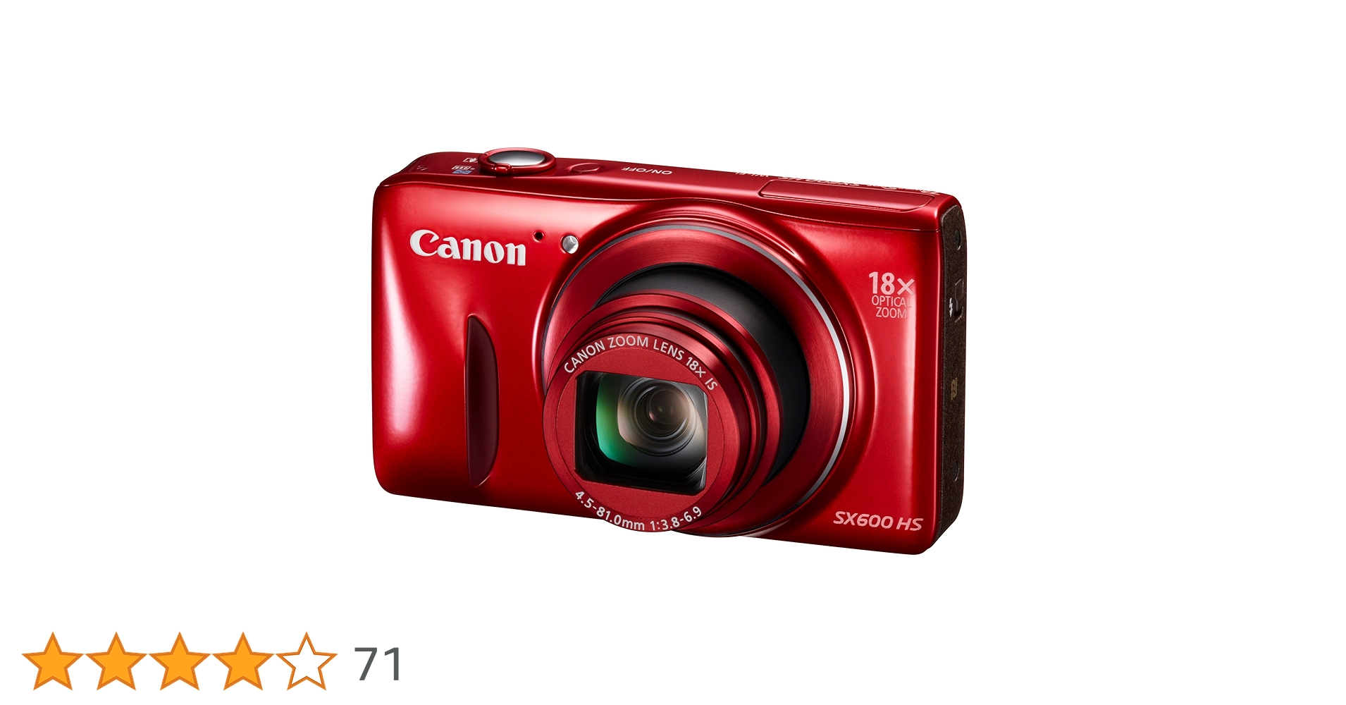 Amazon | Canon デジタルカメラ Power Shot SX600 HS レッド