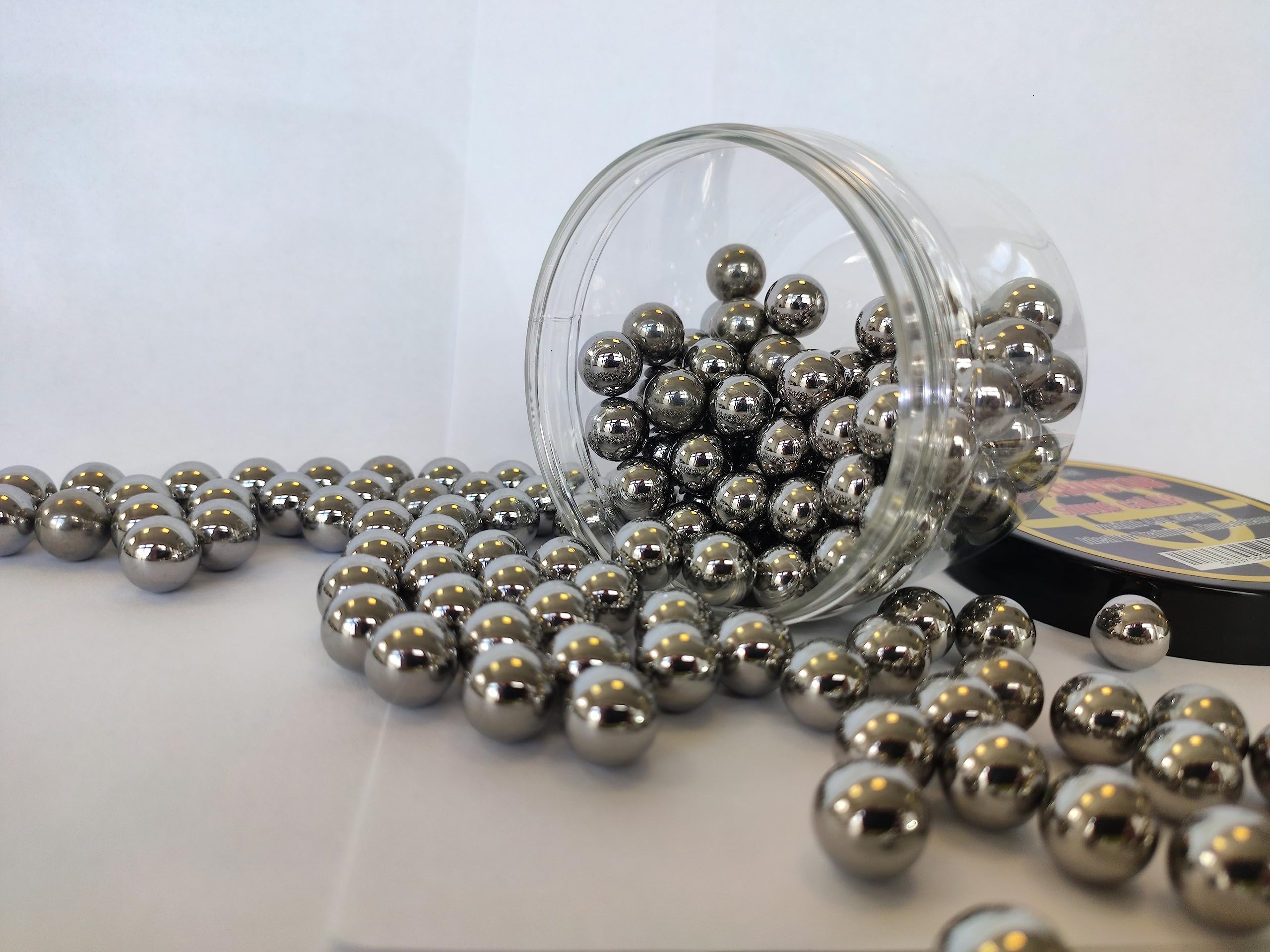 SmB Steel BBS Cal.43 Lot de 150 billes en acier chromé pour tous les pistolets Umarex t4e Magfed calibre 43