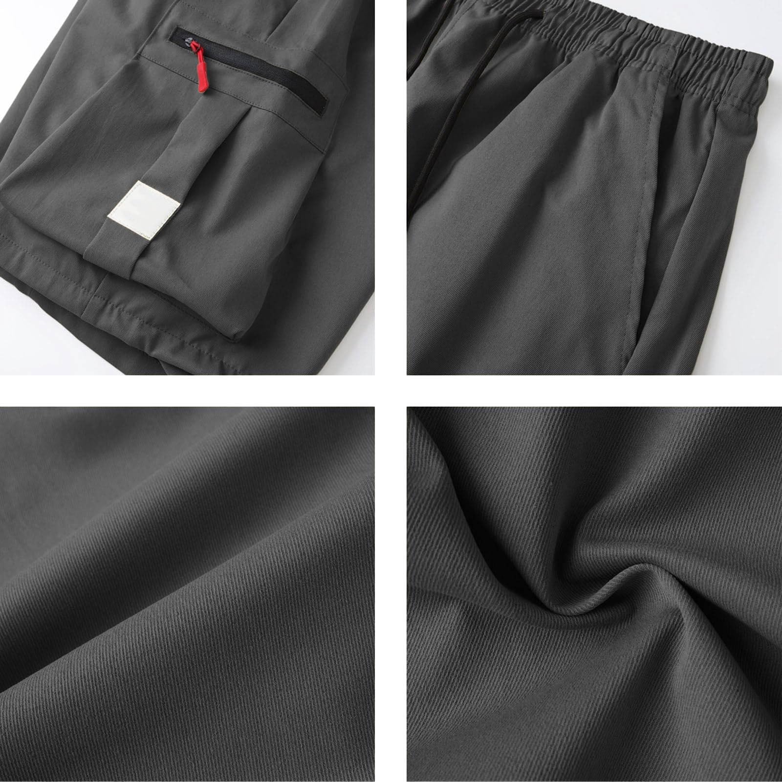 Pantalones Cortos Cargo Hombre Elástico Múltiples Bolsillos S-3XL