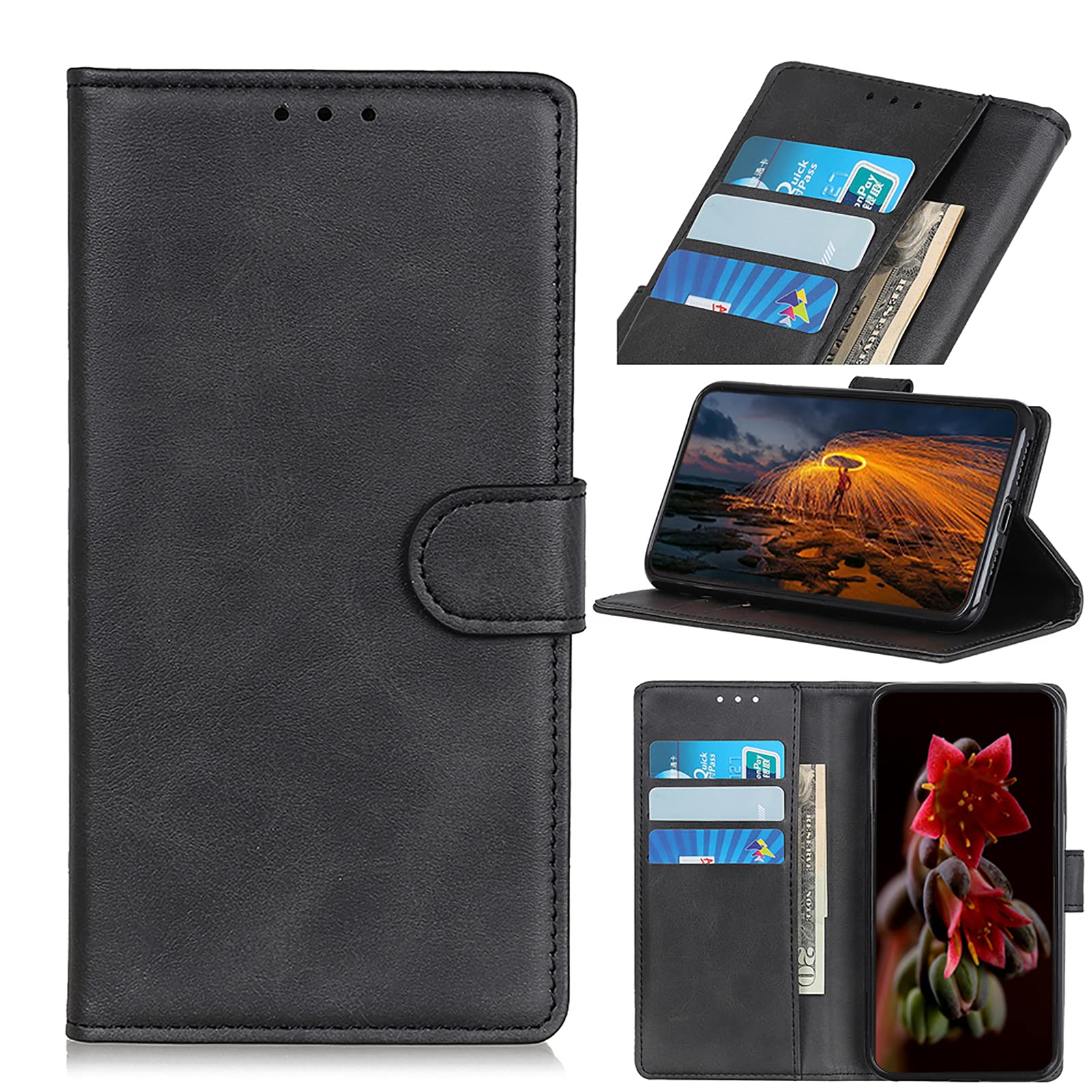 shingtomua Étui portefeuille avec porte-cartes et béquille magnétique en cuir souple pour Motorola Moto G Stylus 5G 2022 [Ne convient pas à la version 4G] (violet