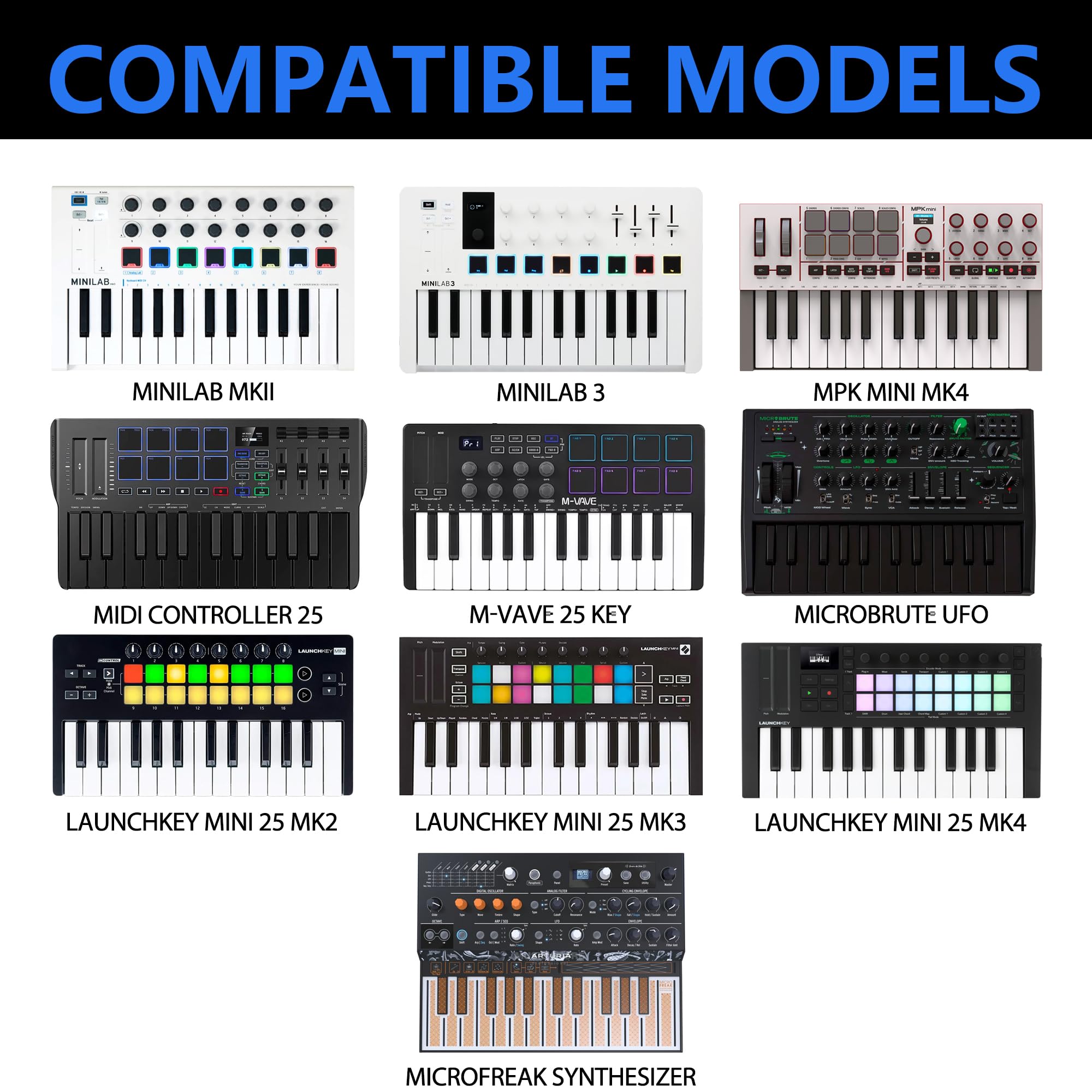 Arturia MINILAB 3 MIDIキーボード 専用ハードバッグセット Amazon.co.jp: Musiin Arturia MiniLab 3、MiniLab MkII、MPK Mini MK4