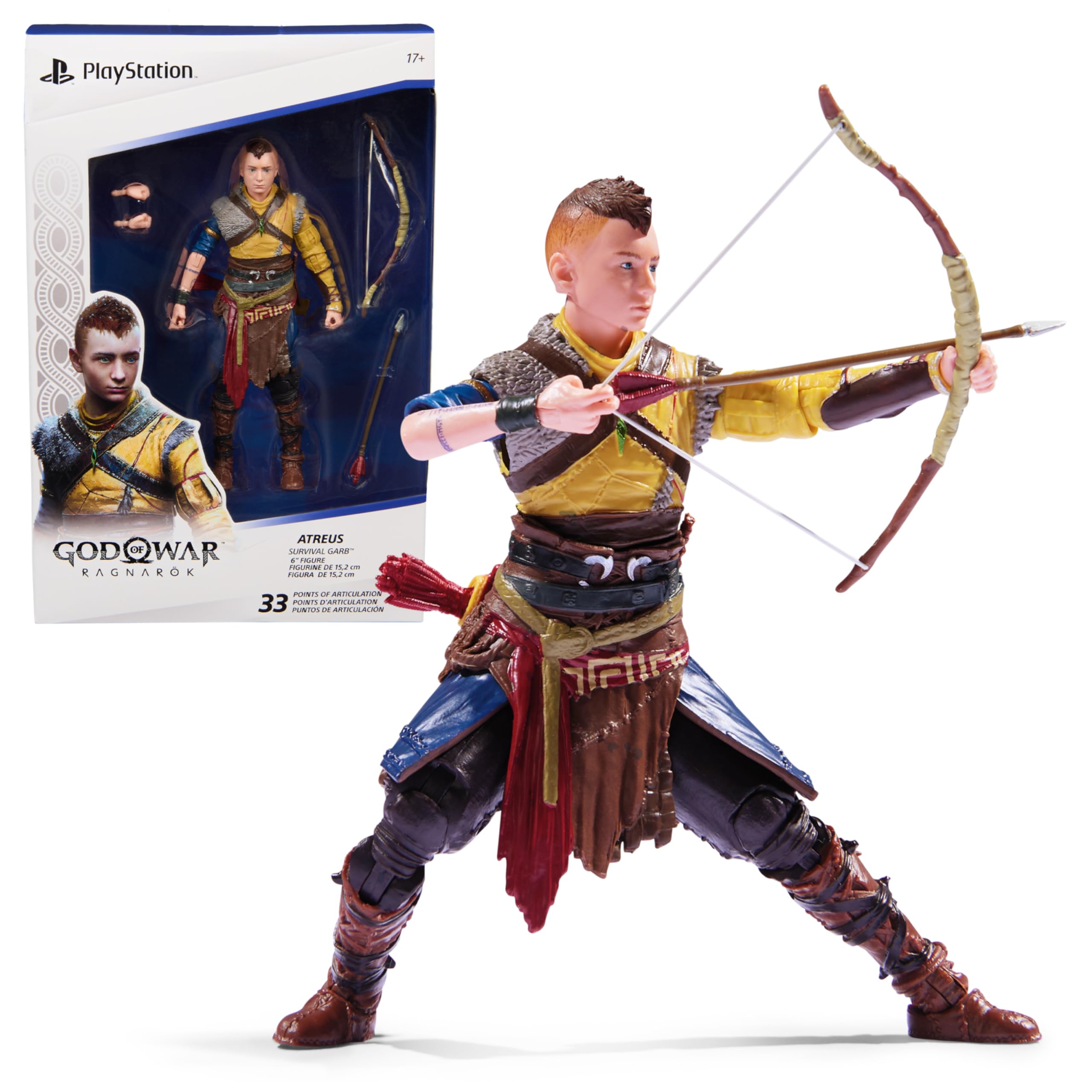 PlayStation God of War Ragnarok, 6” Atreus Action Figure
