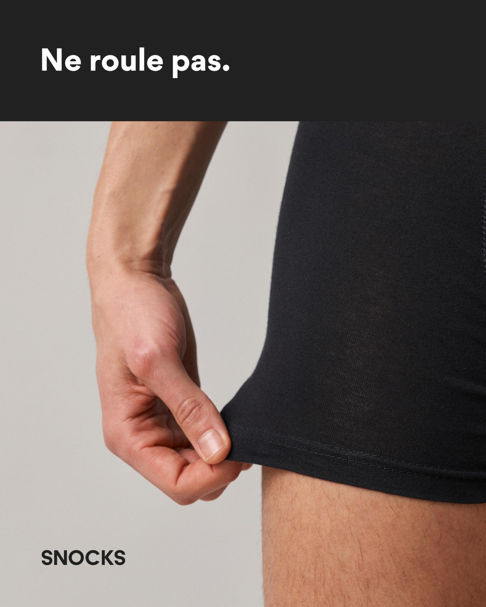 Snocks Boxer Homme Coton – Lot de 6 – Caleçons en Coton Bio GOTS | Confort Maximum sans Étiquette, Ne S’enroule Pas, Ne Coupe Pas – Sous-Vêtements Respirants pour Toutes Tailles S-5XL