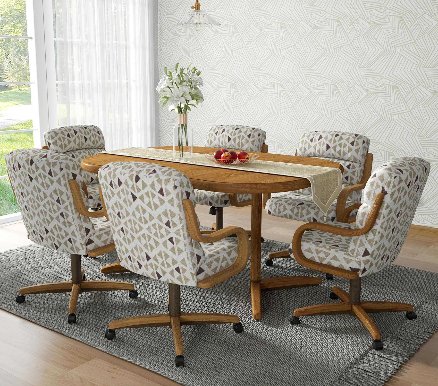 Amazon.com - Chromcraft 7-Piece Table Set for 6, Expandable Table