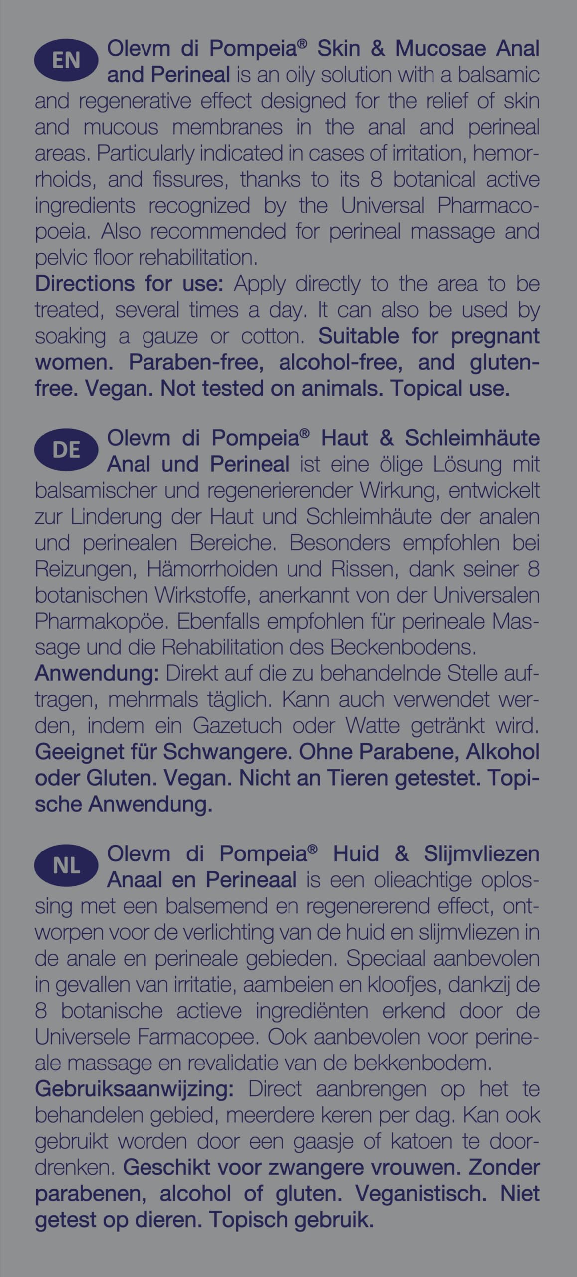 Olevm di Pompeia Piel y Mucosas Anal y Perineal 30ml