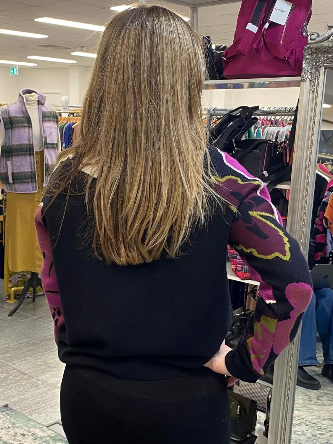 Desigual Women's Woman Flat Knit Thin Gauge Pullover