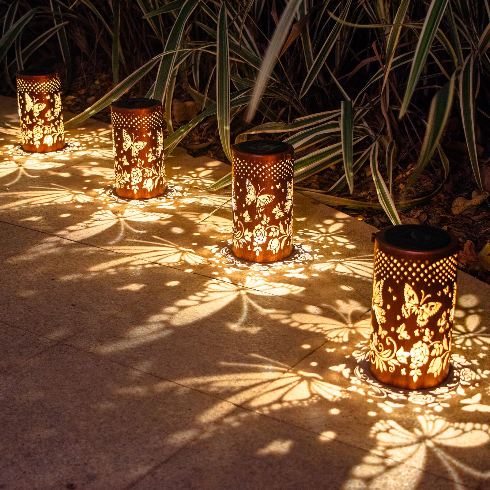 ライト・ランタン OVERLAP THE LIGHT soil hack society Low Voltage Landscape Pathway Lights - 2 Tier Outdoor Garden