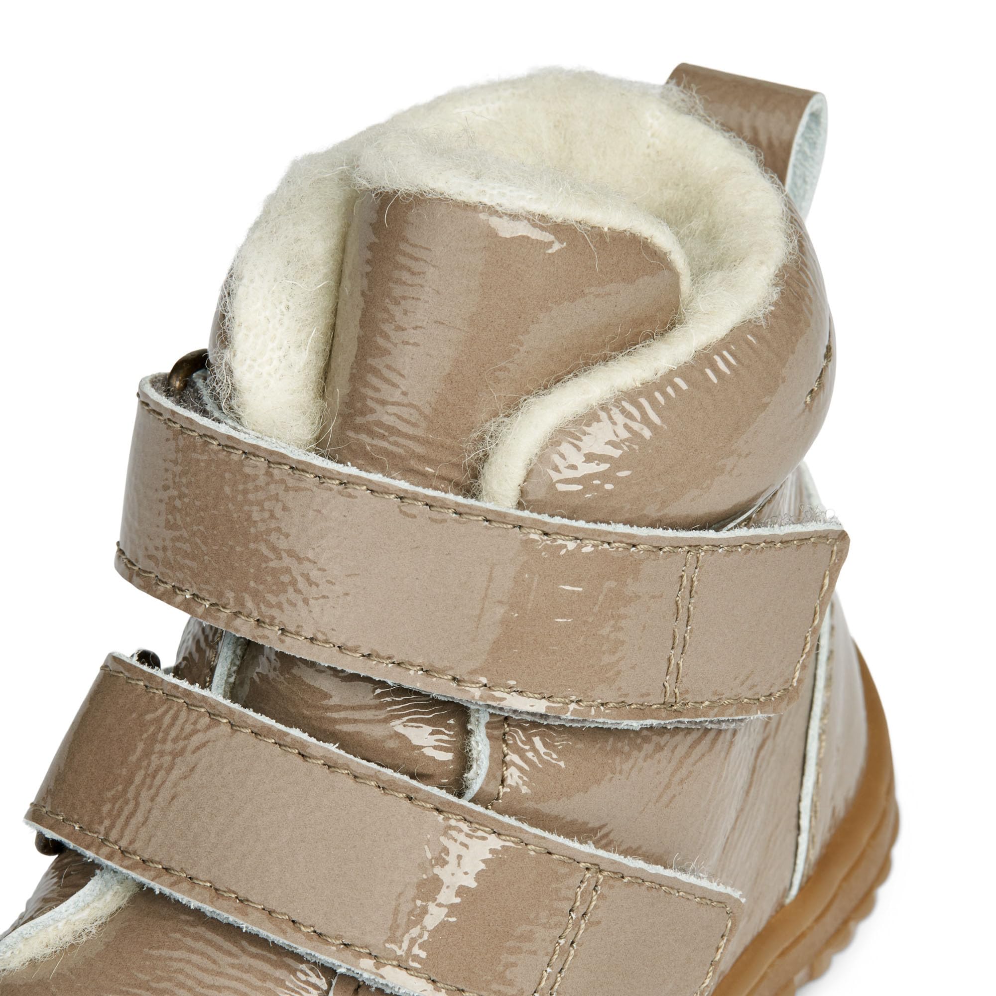 Wheat Uniseks - dzieci Wheat Buty Dziecięce Z Lakierowanej Skóry, Buty Do Nauki Chodzenia Snugga Wełna Niemowlęta Unisex 100% Skóra PatentowaButy do pierwszych kroków