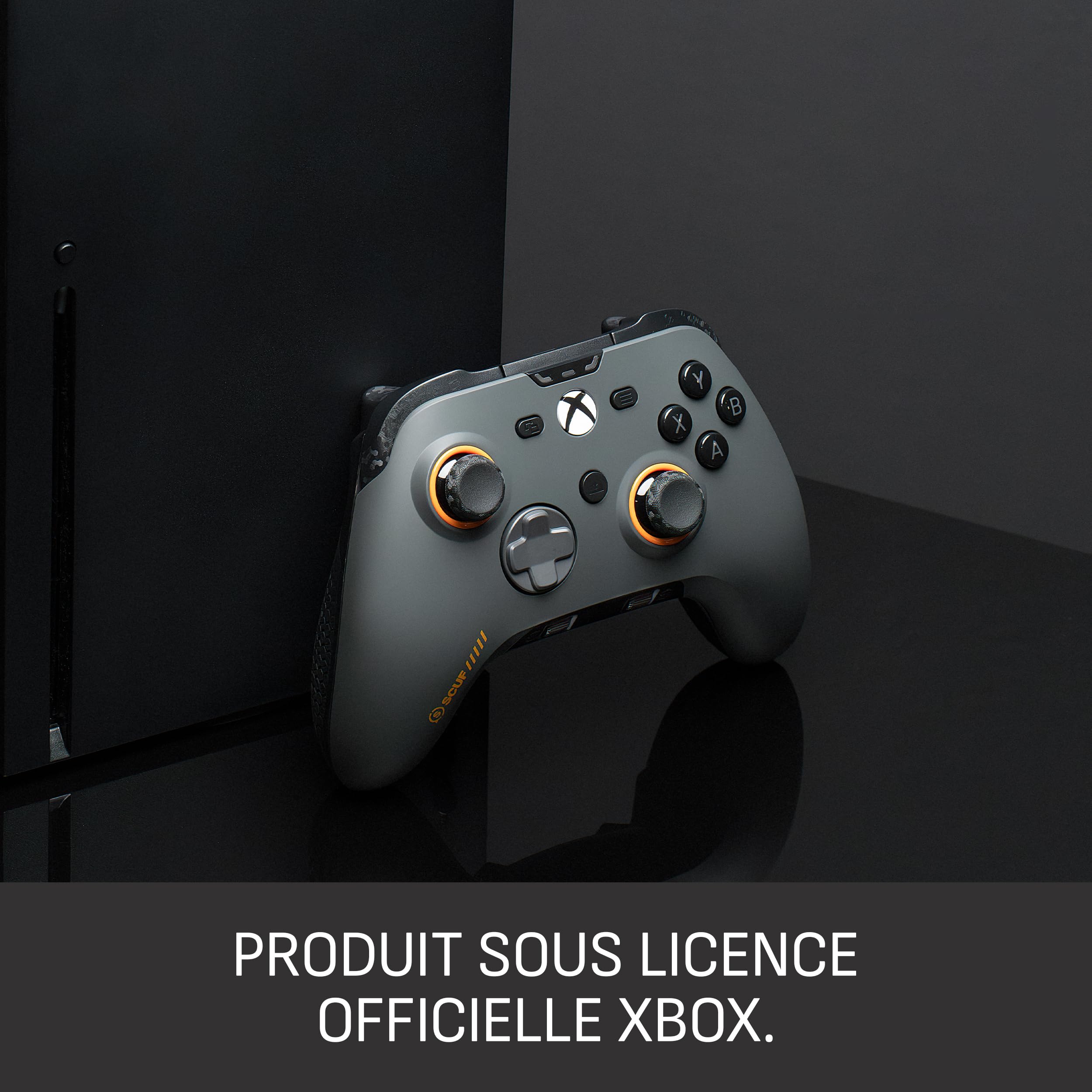 SCUF VALOR PRO Manette Xbox Performance Filaire – Palettes Arrière Personnalisables, Gâchettes Instantanées, Joysticks à Effet Hall, Commandes Audio, Xbox Series X|S, Xbox One, Windows PC – Gris Acier