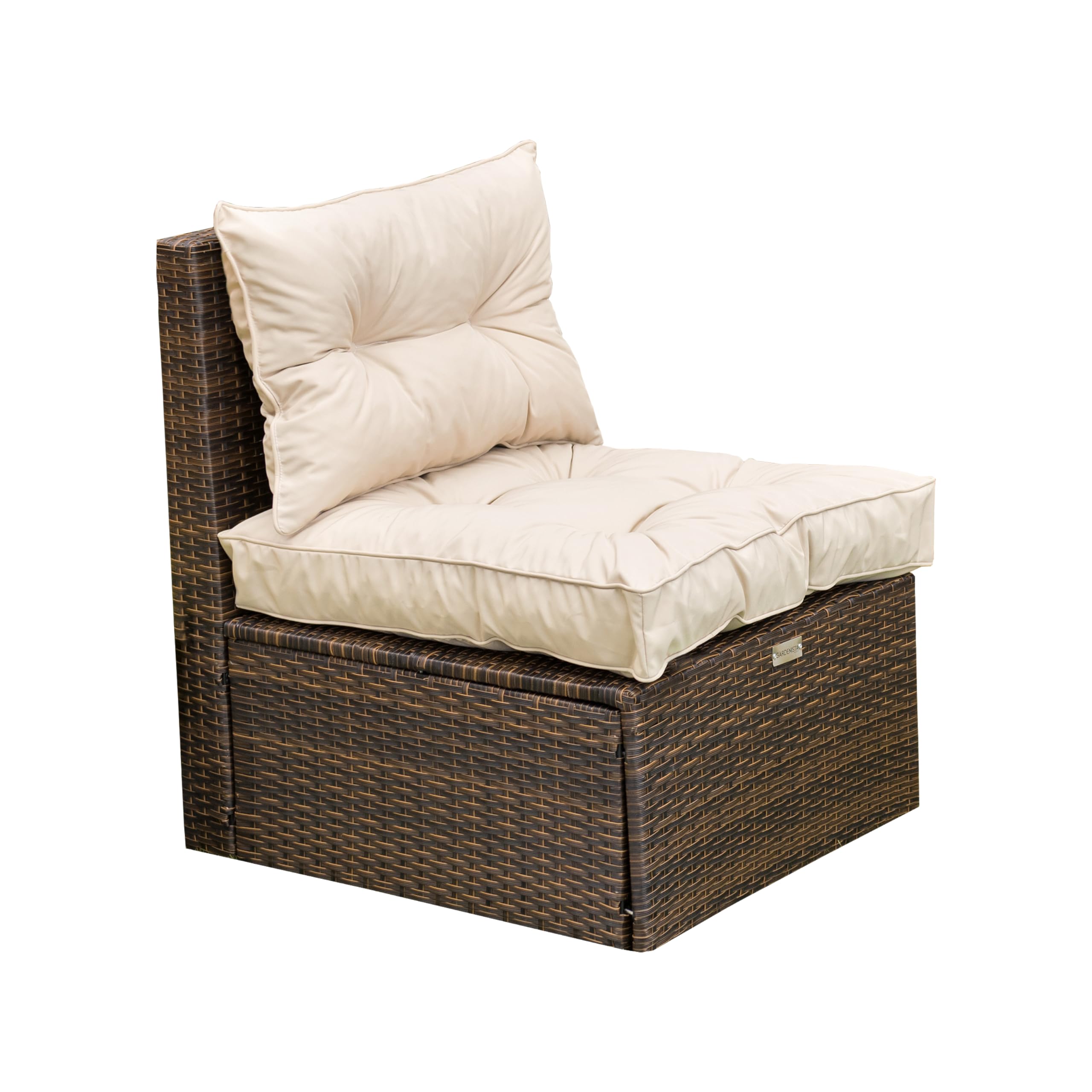 Gardenista Garden Tufted Seat and Back Cushion Slip Free Indoor