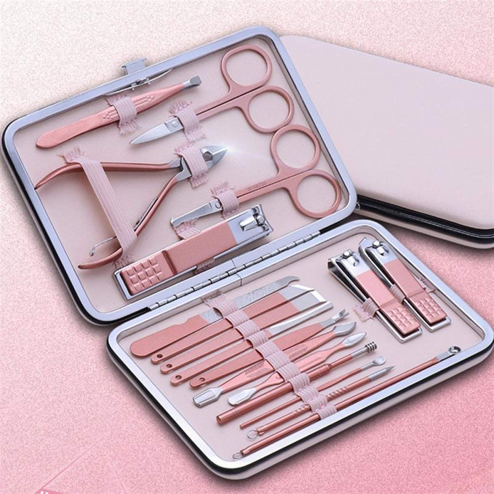 COOVS 7/10/12/16/18 sztuk/zestaw zestaw goud nagelknipper zestaw profesjonalny Rvs Beauty Manicure zestaw narzędzi Dode Huid Gesneden pedicure Kit (kolor: 6)