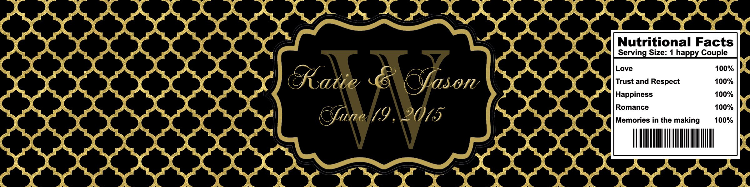 Create Your Own Anniversary Water Bottle Labels - Announce It