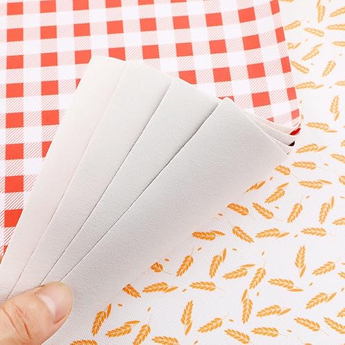 Miniatura 4 de 12 piezas de hojas de cuero sintético de Acción de Gracias, hojas de otoño, plumas de calabaza, impresión de aretes, hojas de cuero, kit de