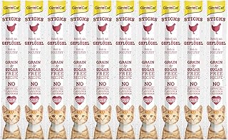 GimCat Sticks Poultry - Soft Chew Sticks with High Meat Content and No Added Sugar - 1 Multipack (10 Sticks) product image