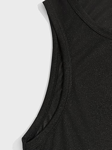 Miniatura 4 de GORGLITTER Conjunto de 2 piezas para hombre con estampado floral cintura elástica pantalones cortos sin mangas