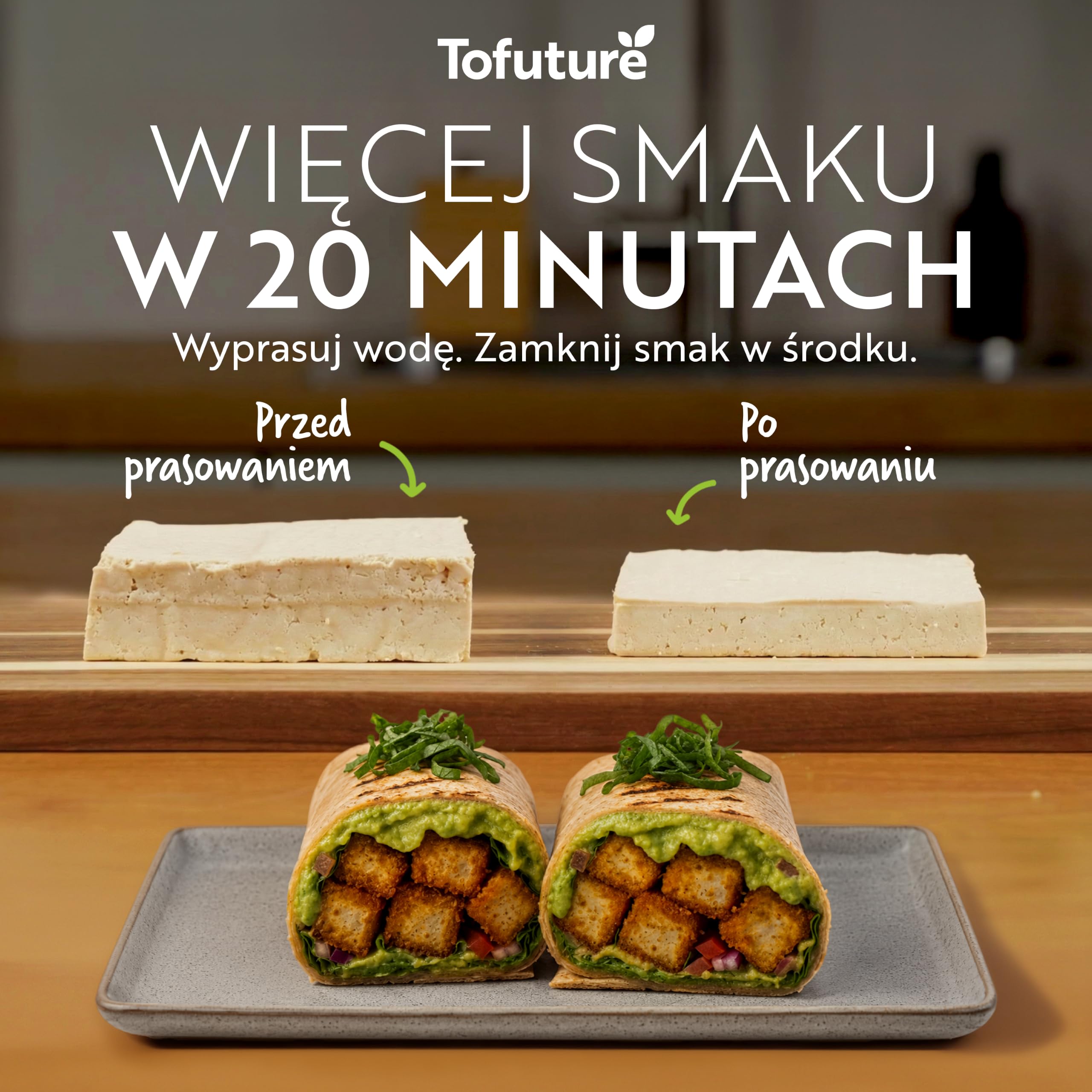 ToFuture Prasa Tofu – jedyna w swoim rodzaju i stylowa prasa tofu, która przekształci Twoje tofu. | Prasa Tofu bez zabrudzeń. Nie zawiera BPA. Nadaje się do mycia w zmywarce Do tofu 225-450 g, jedwabistego tofu i paneera.