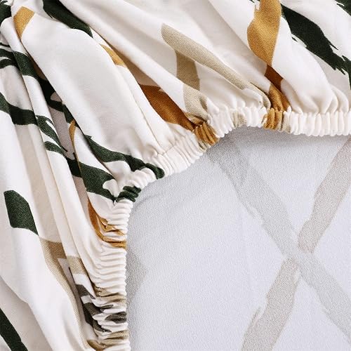 Miniatura 10 de Juego de 6 fundas para sillas de comedor, fundas elásticas para sillas Parsons, extraíbles, lavables, de elastano, impresas, fundas protectoras de