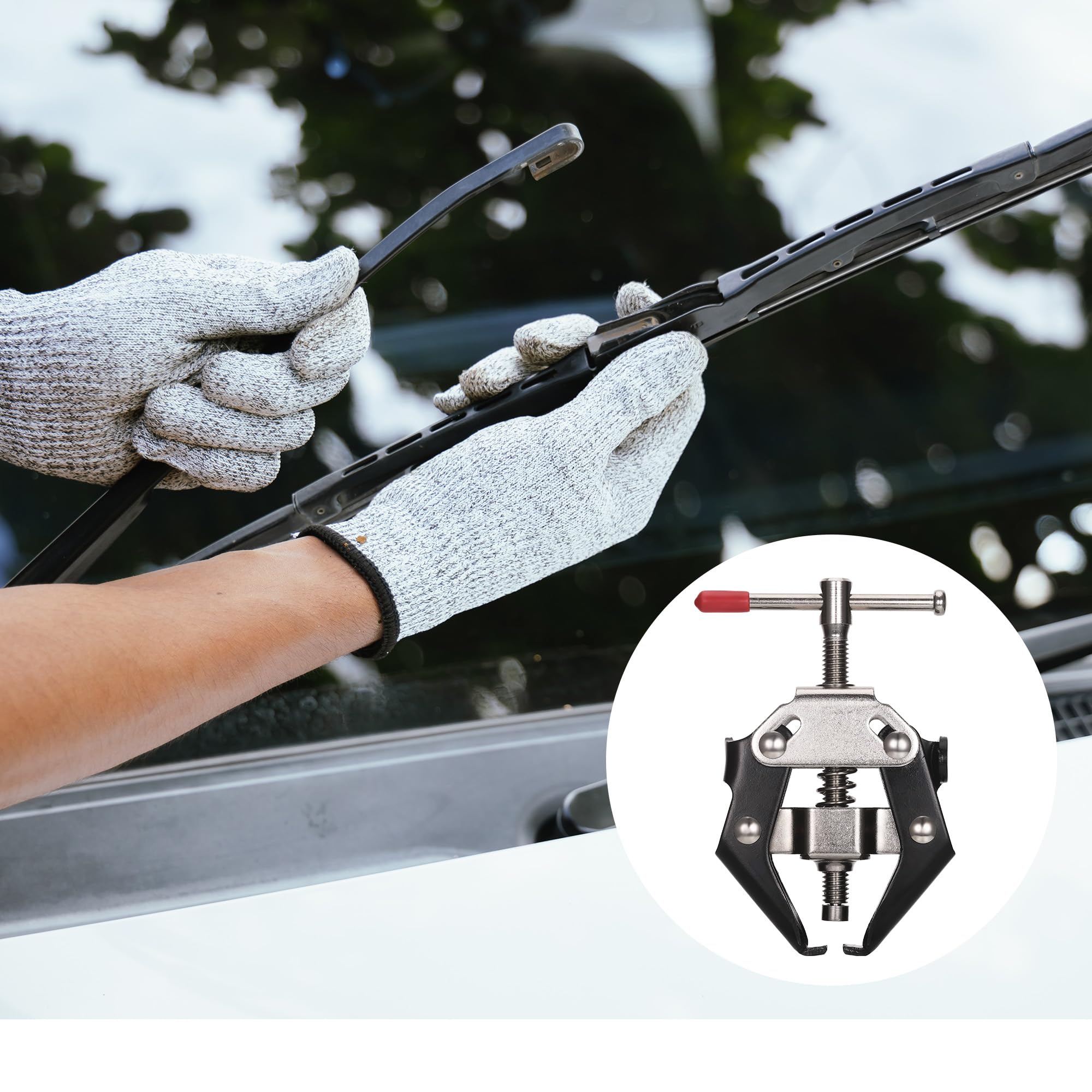 Zocipro Ściągacz do ramion wycieraczki, 9–30 mm narzędzie do ściągania ramion wycieraczki, narzędzie do ściągania wycieraczki do samochodu, narzędzie do ściągania ramiona wycieraczki