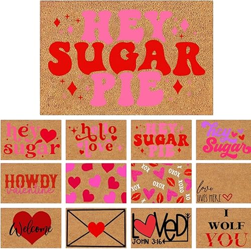 Tapetes para el día de San Valentín, tapetes de bienvenida para baño, dormitorio, sala de estar, cocina, exteriores, regalos de San Valentín,