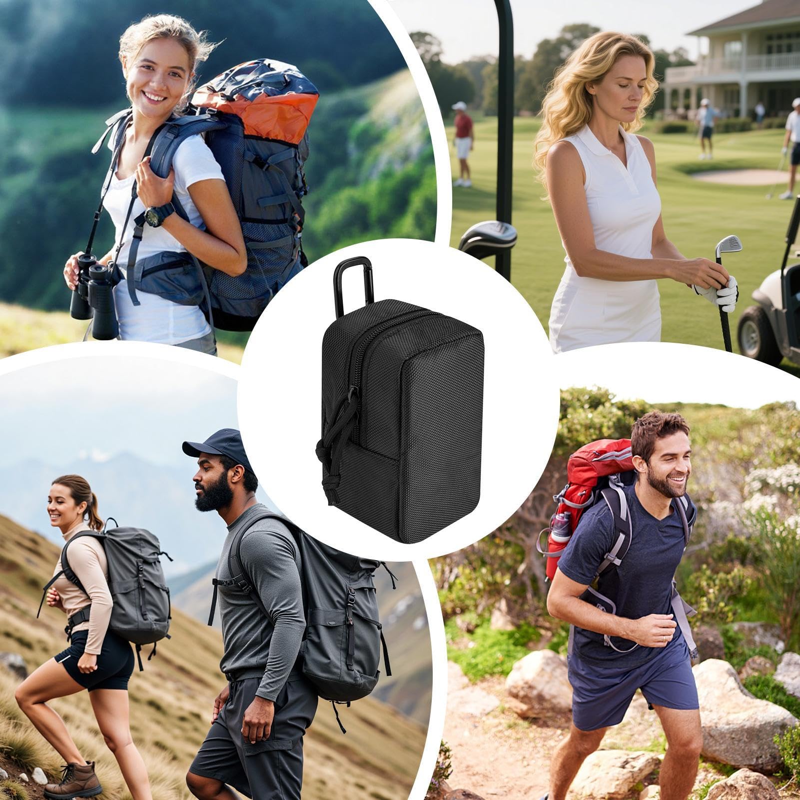Sac de Transport monoculaire télescopique - Sac Portable étanche - Porte-rapports de Voyage Durable pour Accessoires de Jumelles - Camping de randonnée - Chasse - Sac de Protection avec Sangle