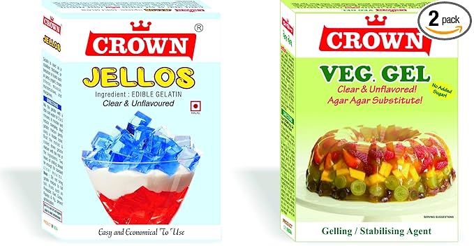 Jellos (Gelatin) + Veg Gel - Gel Pack of 2