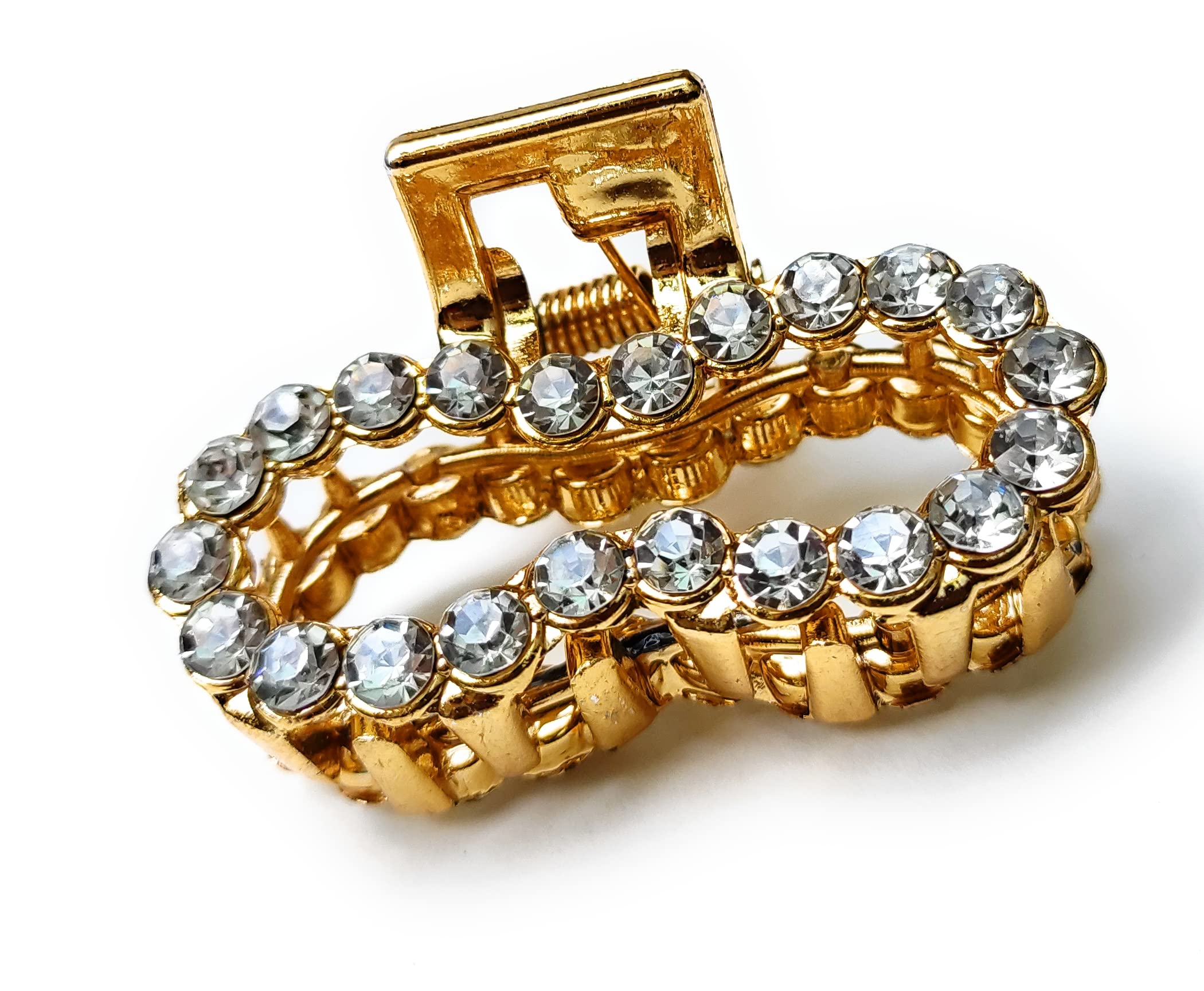 GIRLYZ ATTIRE Heavy Crystal Hair Claws, Clips Hair Accessories for Womens, Girls hair clutches(OVAL SHAPED) (Pack of 2) (B09RVVV49B) Amazon Price History, Amazon Price Tracker