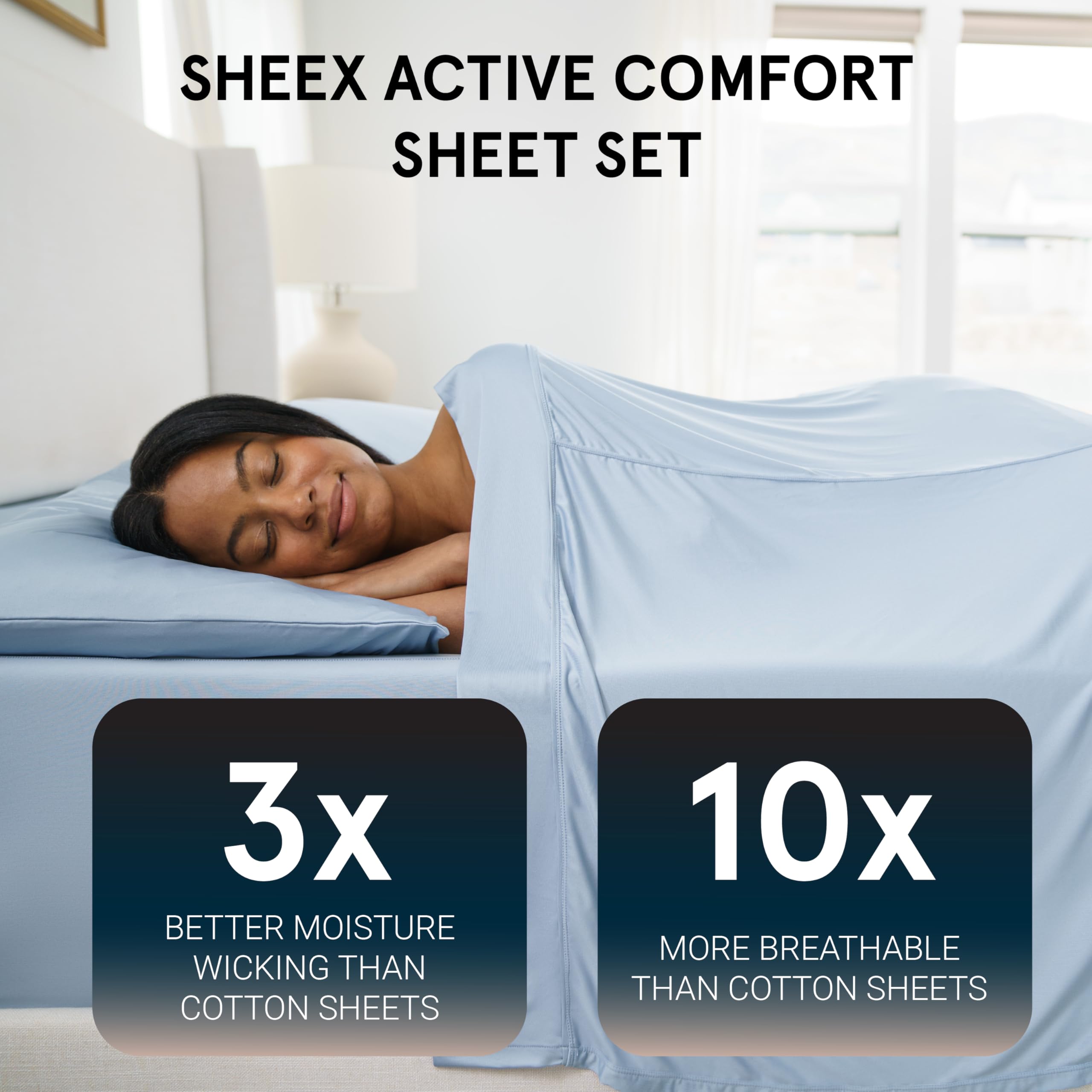 Amazon.com: SHEEX - Active Comfort Cooling Sheets Set (King