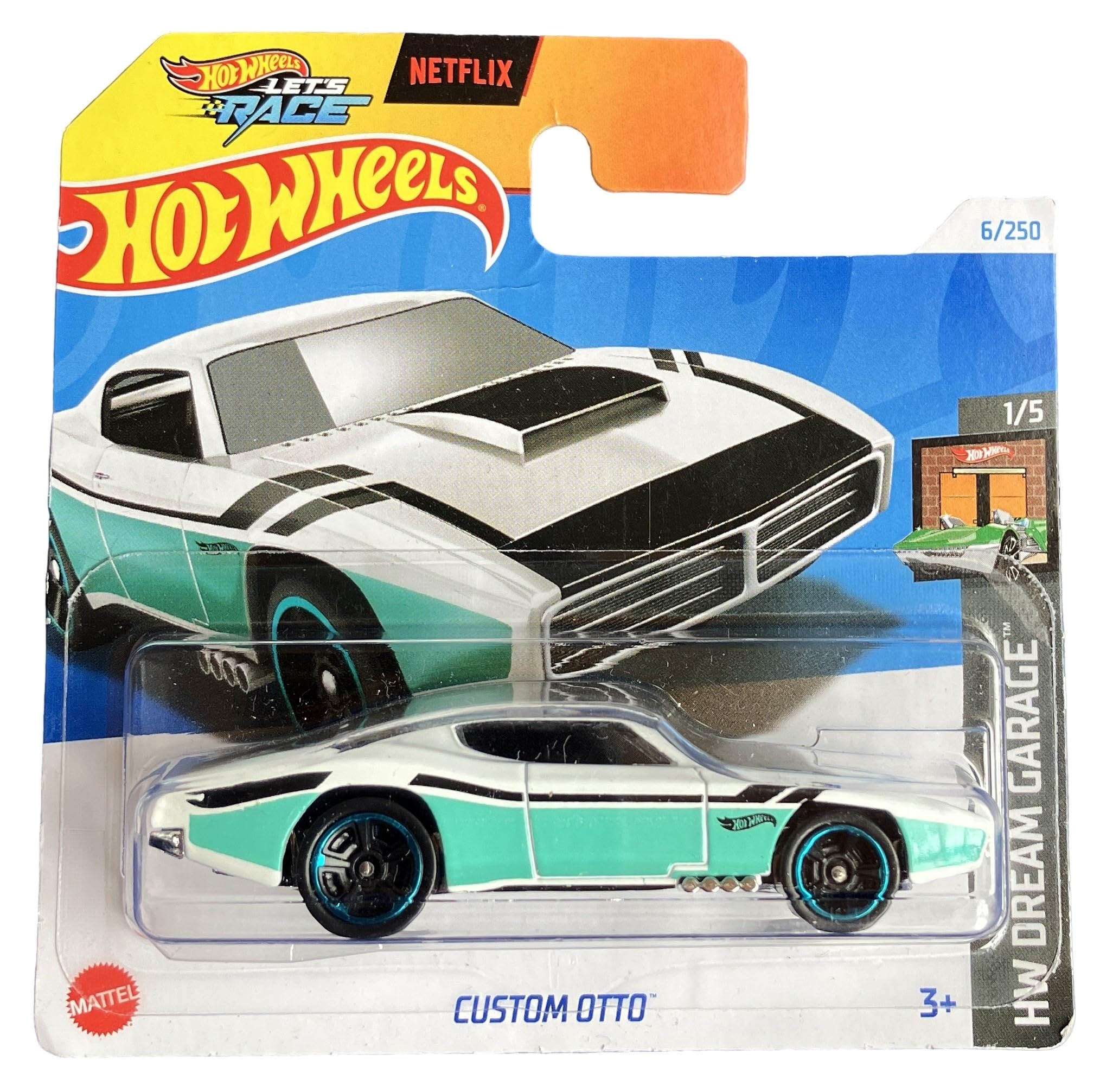 Hot WheelsCustom Otto - HW Dream Garage 1/5 - HTC85 - Short Card - Netflix Let's Race - Mattel 2024-1:64