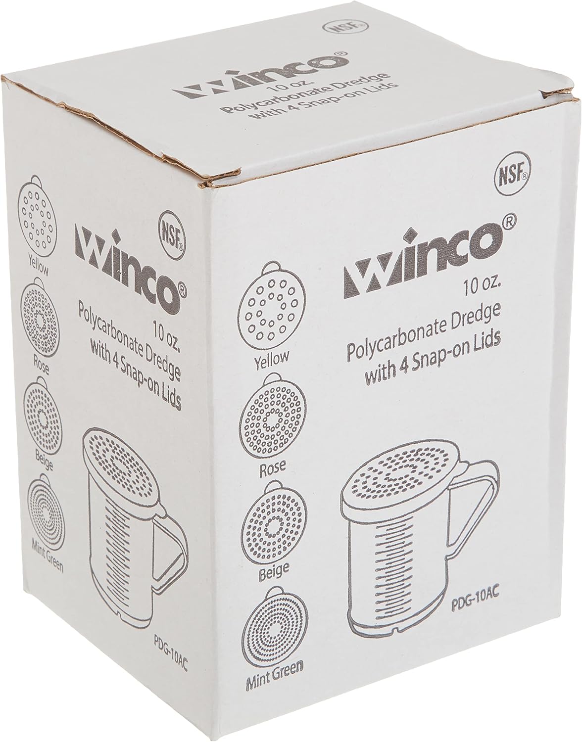 Onе-Dау Sаlе: Uр tо 70% оƒƒ WINCO Dredge with snap on Lids, Clear