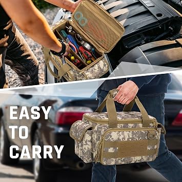 Rexmica Small Tool Bag for Men, with Anti-friction and Thick Padded Bottom