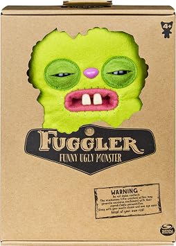 Fuggler Funny Ugly Monster, 9 Rabid Rabbit (Green) Plush Creature with Teeth, for Ages 4 and Up