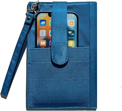 Big Skinny Womens Plus Size myPhone Bi-Fold Slim Wallet, Holds Up to 20 Cards