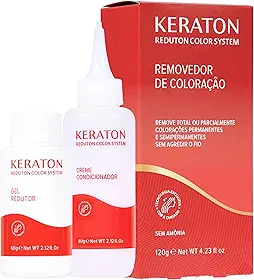 Reduton, Removedor de coloração capilar, Reduton Color System, Sem Amônia, Redução total ou parcial da cor dos cabelos coloridos, 2 X 120ml, Vermelho