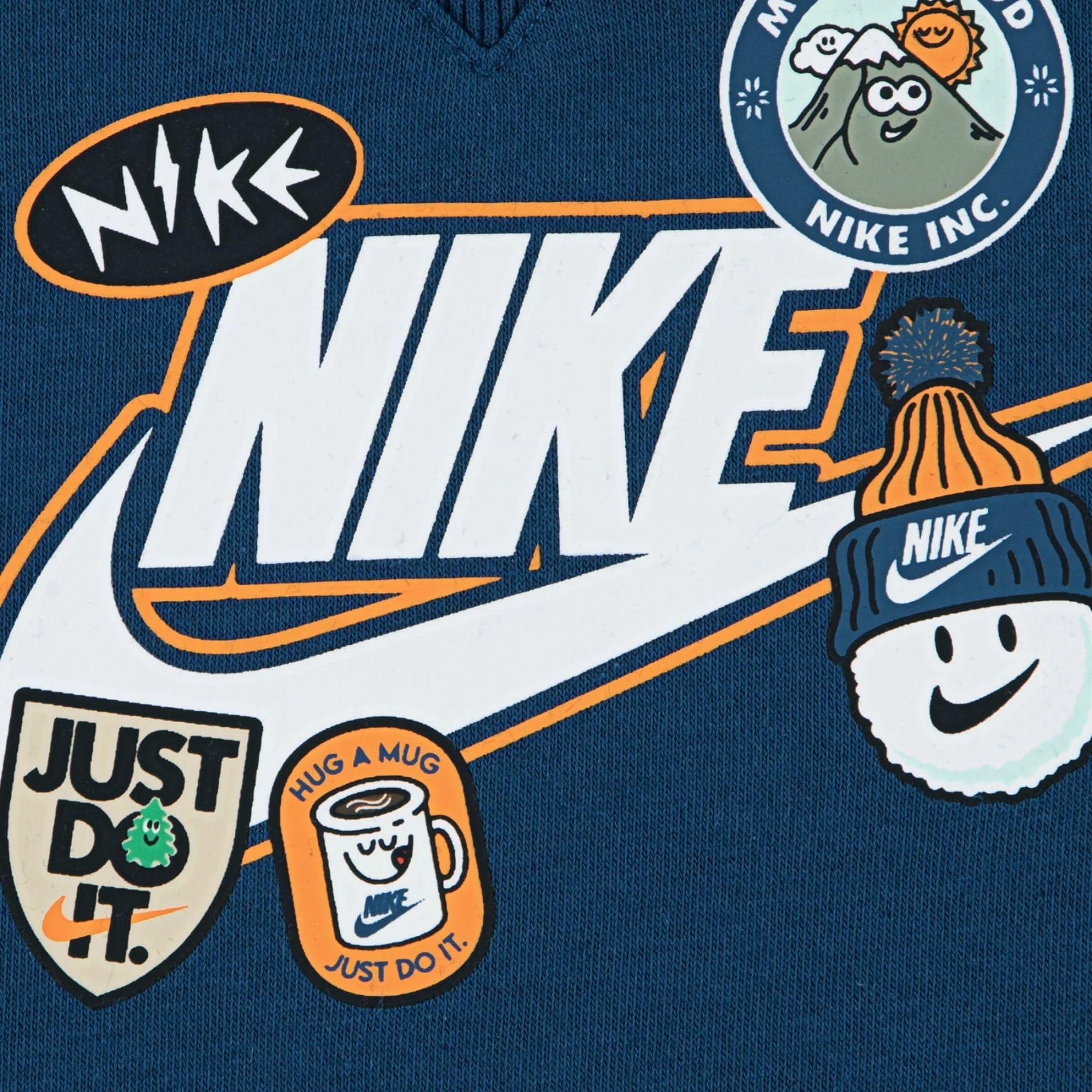 Nike Tuta da Neonati Girocollo Fleece Blu