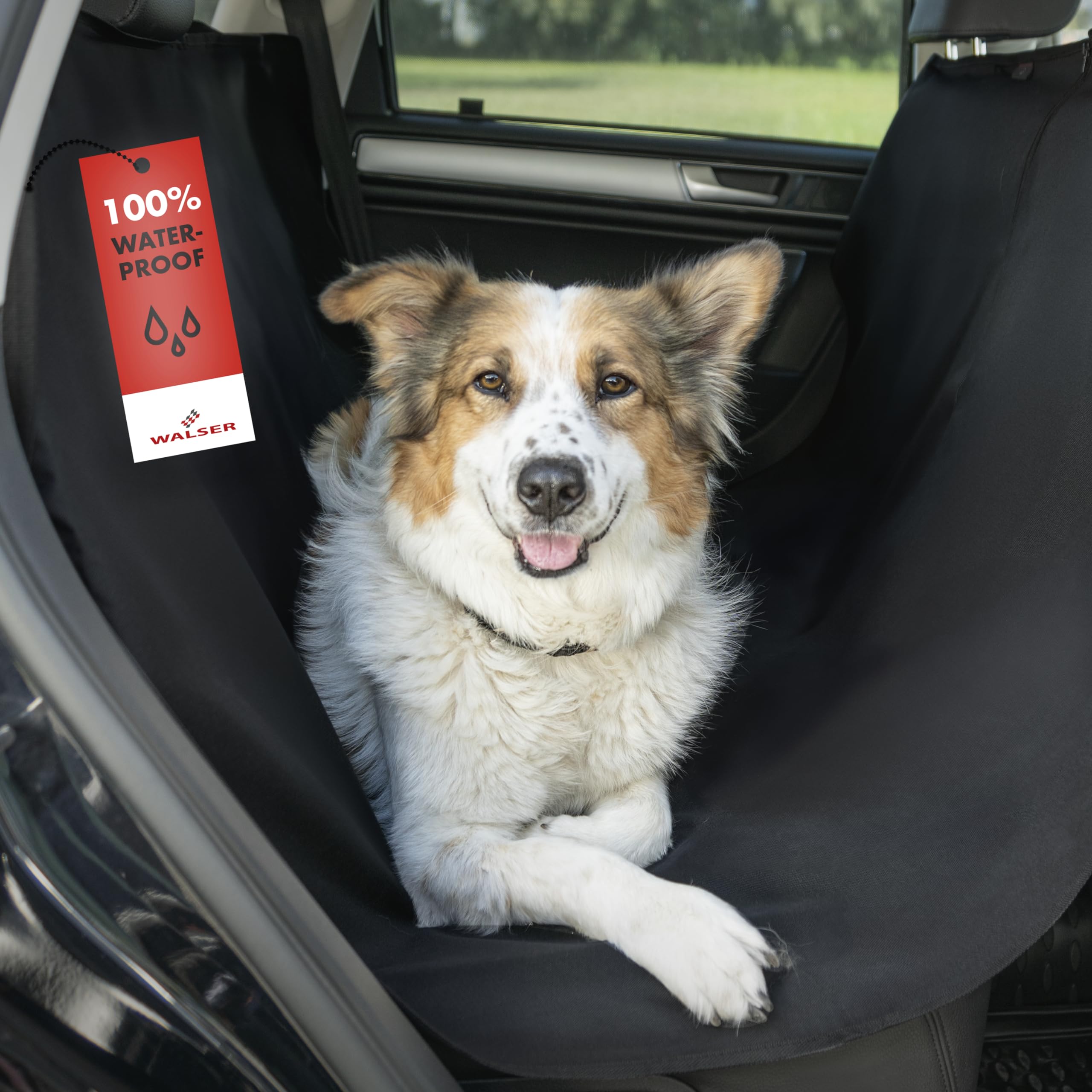 HUVZOR 1 pezzo Coprisedile universale per auto, impermeabile e antipolvere, protezione auto contro peli di animali domestici, sudore, nero