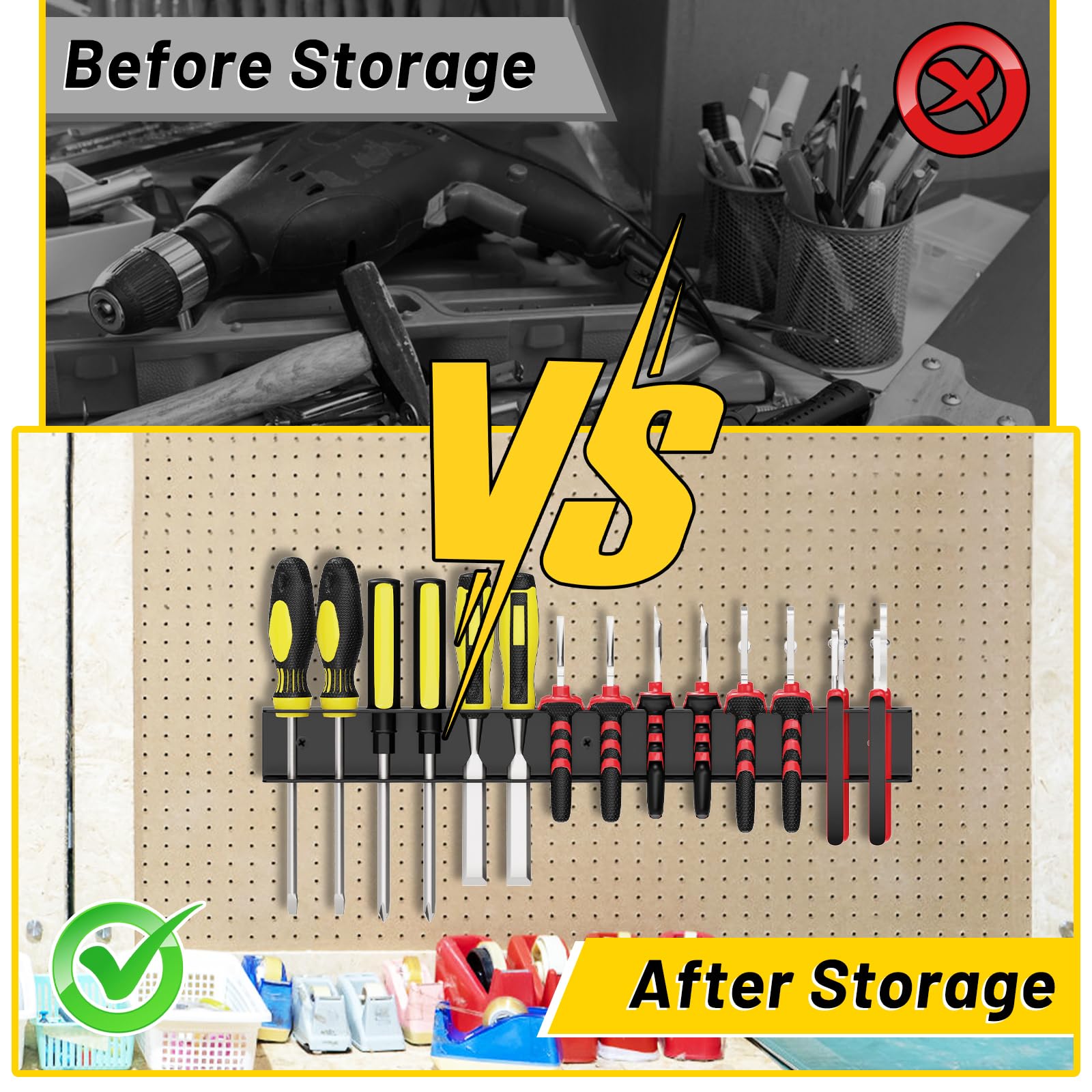 Lot De 2 Supports Muraux Pour Pinces - Pour Garage, Atelier, établi