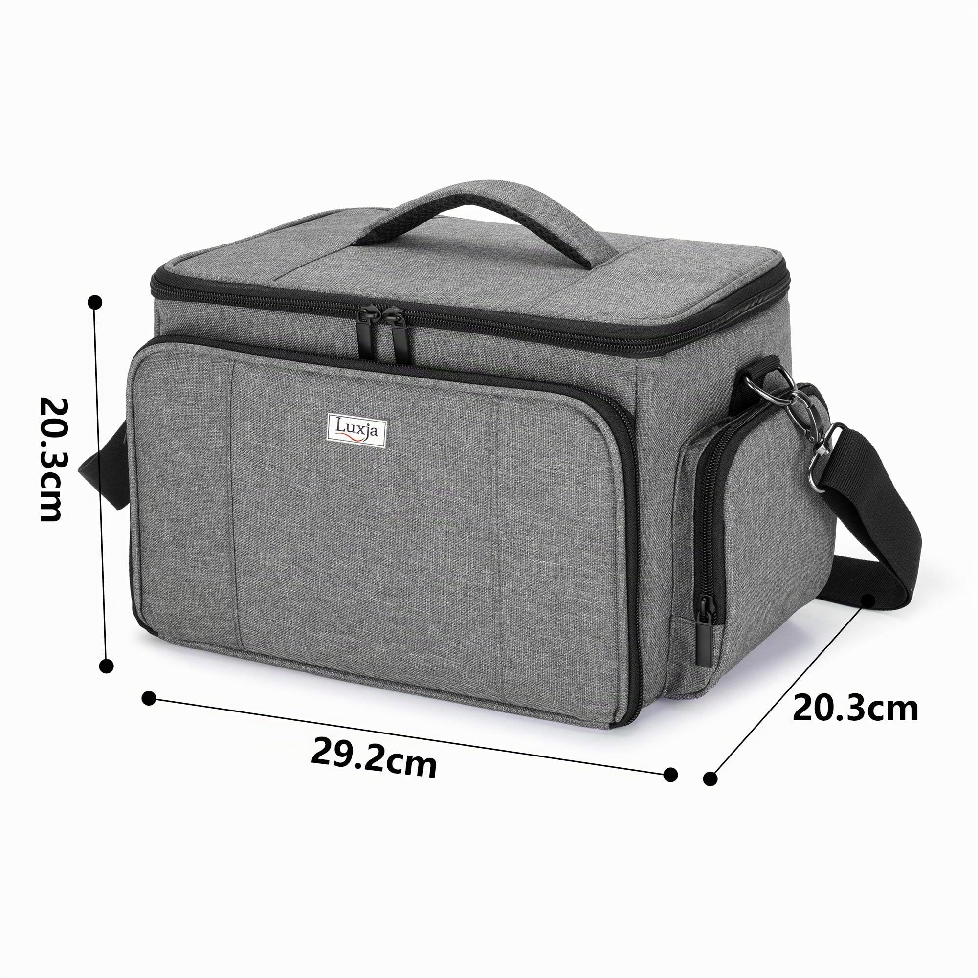 Luxja Bolsa para Accesorios de Máquina Coser, Organizador con Correa para el Hombro, Patente Pendiente