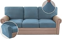 Vista 25 de H.VERSAILTEX Multi-Pieces Sofa Covers Stretch Couch Covers Form Fitted Seats and Back Cushions Covers