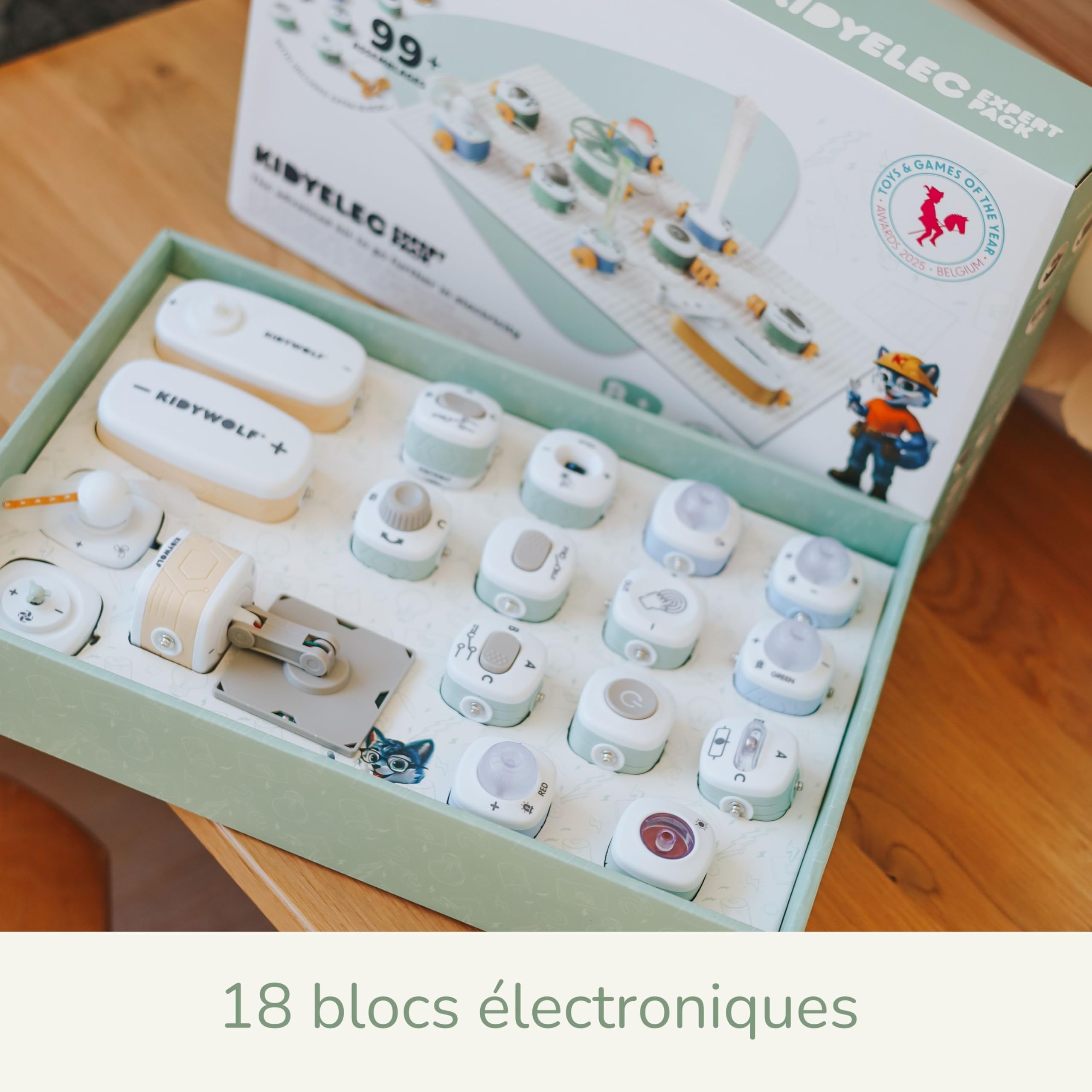 Kidyelec Expert Kit Électronique Avancé STEM 18 Blocs dès 8 Ans