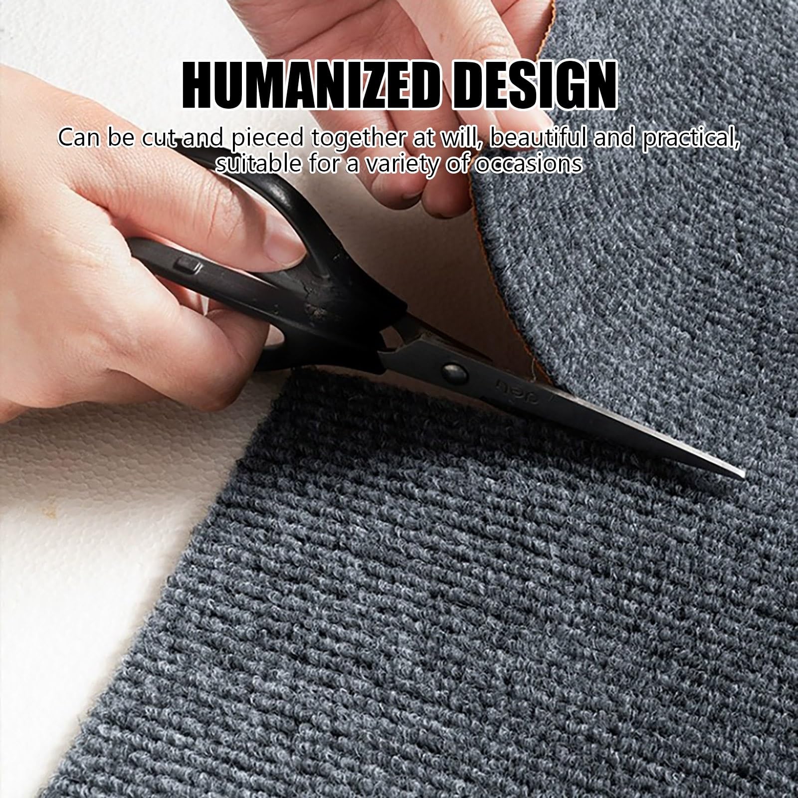 Tappetino per tapis roulant, tappetino per esercizi con base in gomma antiscivolo, materiale poliestere, insonorizzazione, assorbimento degli urti, resistenza all'abrasione, protezione per il