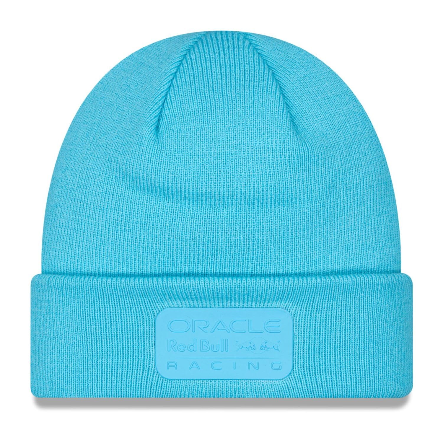New Era Unisex Sky Blue Winter Cuff Beanie - Neon Red Bull Racing Sky