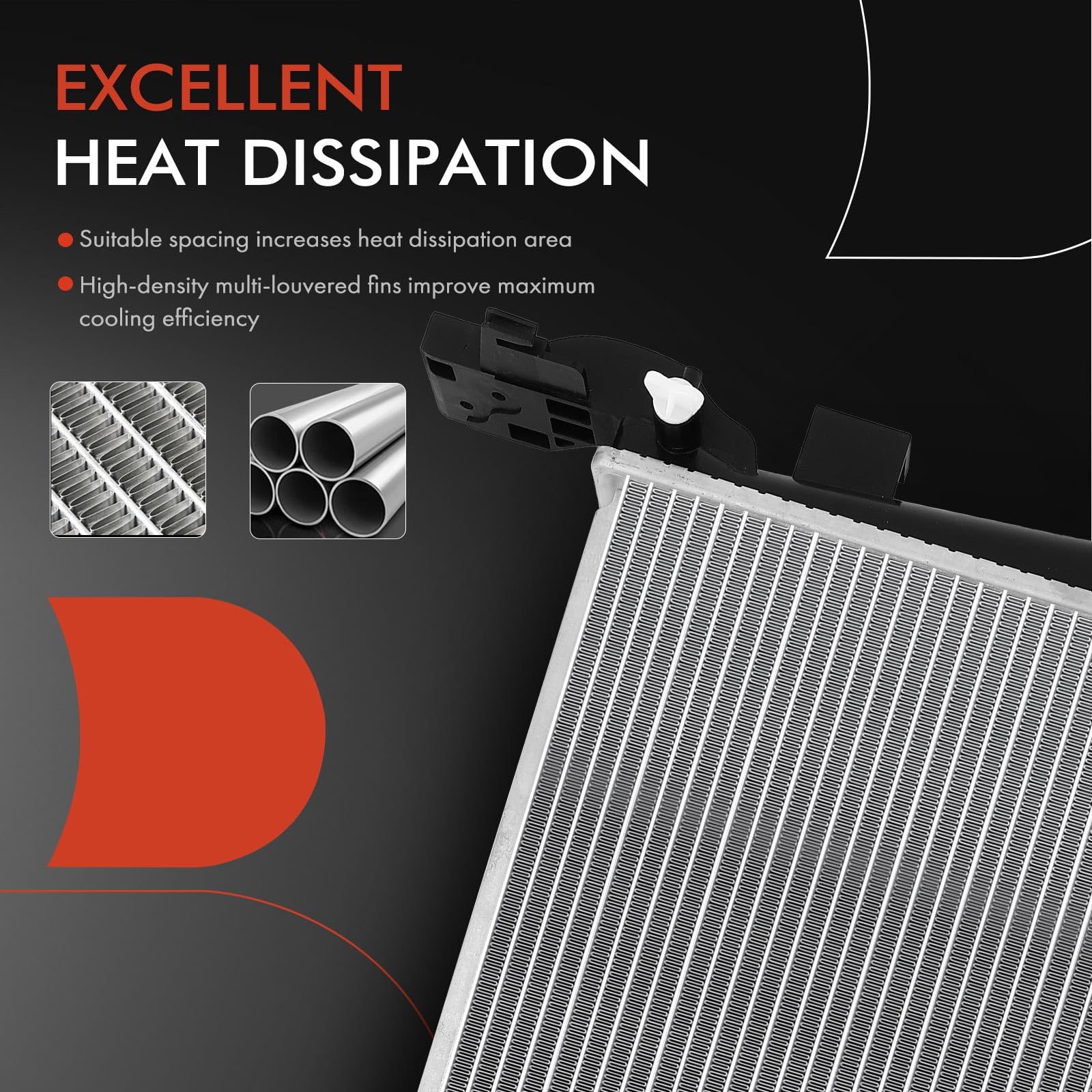 Amazon.com: A-Premium Engine Coolant Radiator Assembly with  