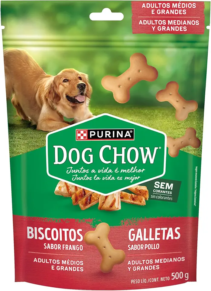 DOG CHOW Biscoitos Frango Medios & Grandes 500g