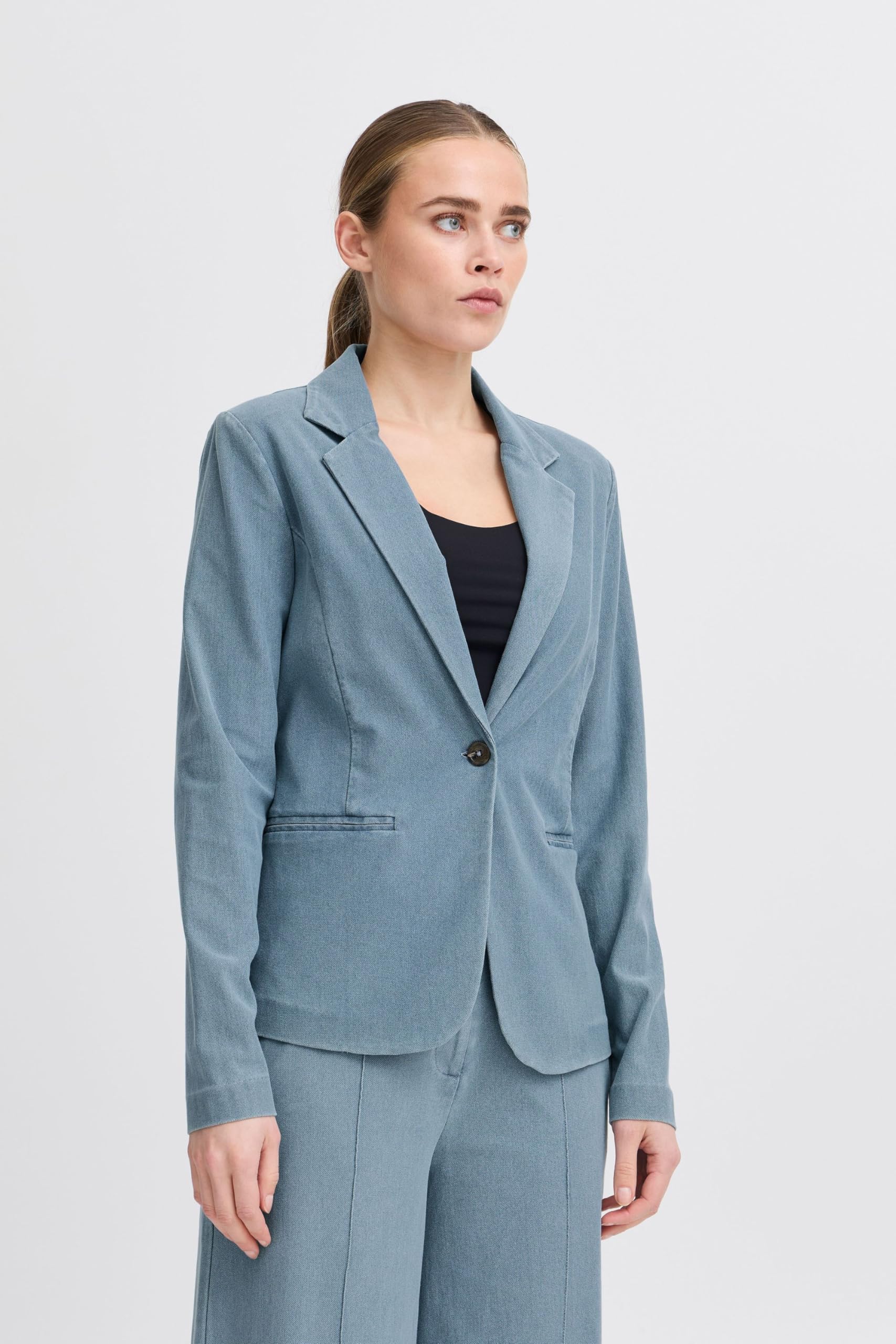 ICHI IHKATE Damen Blazer Longblazer/Kurzblazer Jacke Regular fit