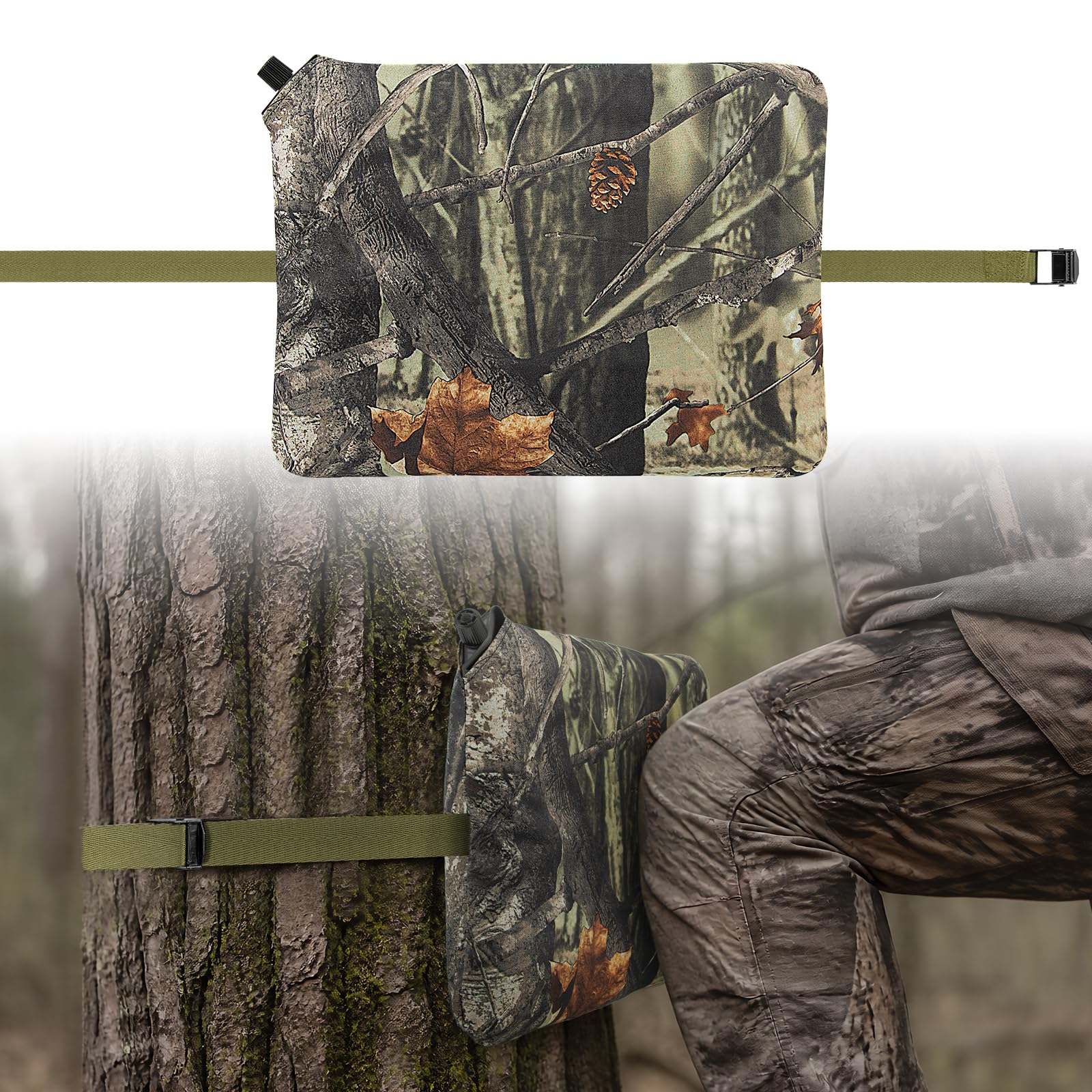 Inflatable Hunting Knee Pad Cushion For Saddle &amp; Tree Stand All-Day Hunting