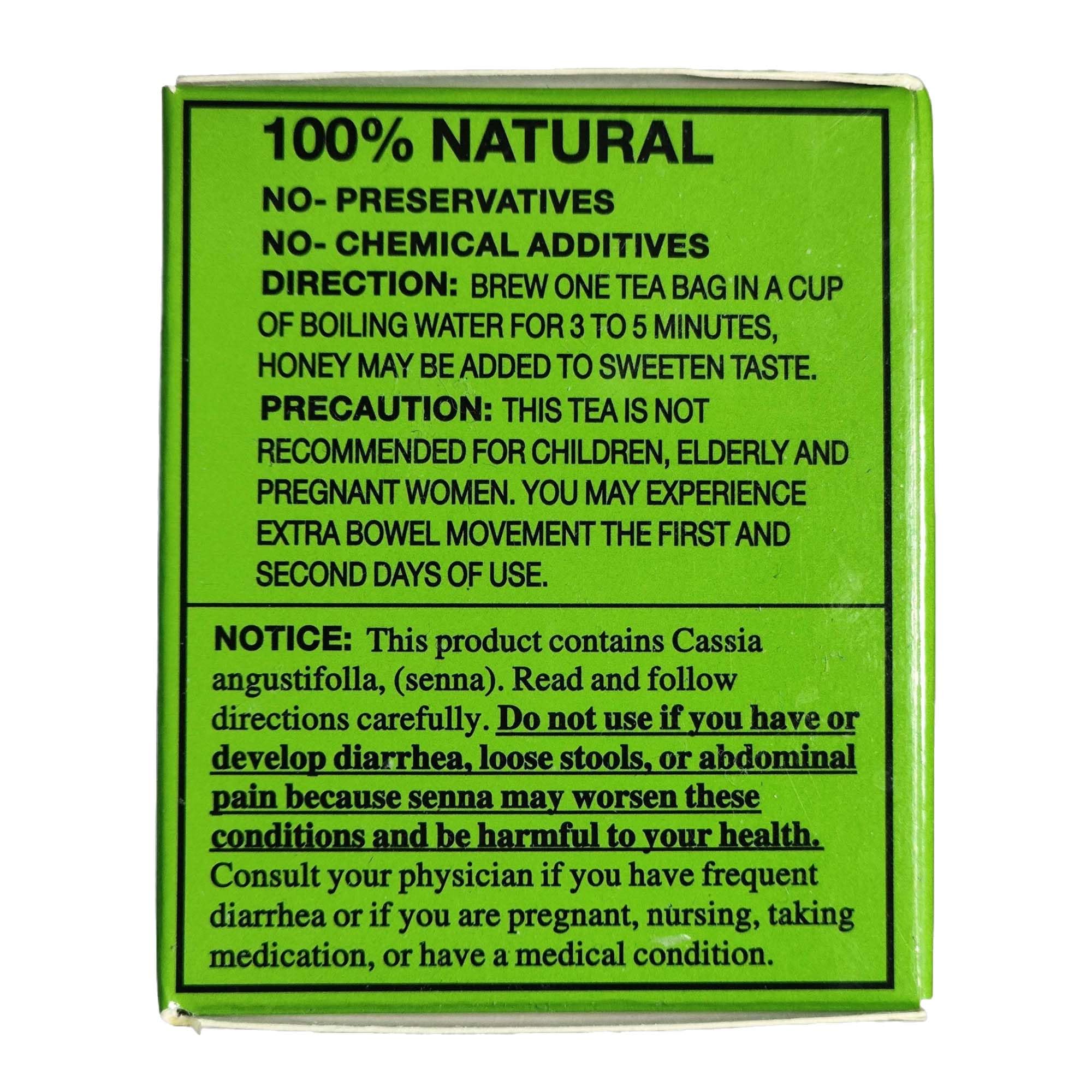 Evergreen Leaves California Dieters Drink – 4 Packungen extra starker Kräuter-Diättee mit Senna-Blättern, koffeinfreier Detox-Tee für schnelles Abnehmen des Körpers, Gewichtsmanagement, natürliche